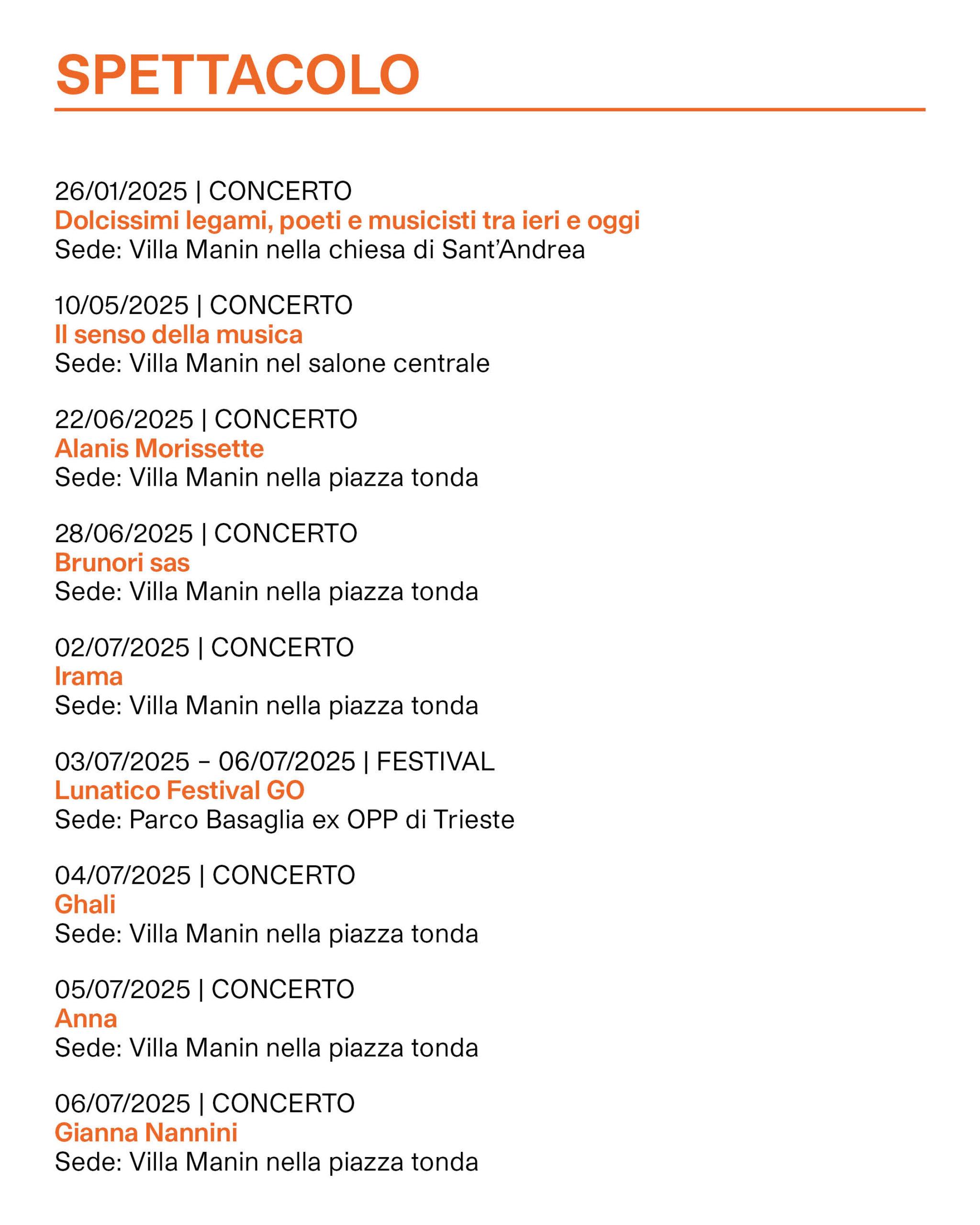 Calendario eventi ERPAC parte 5