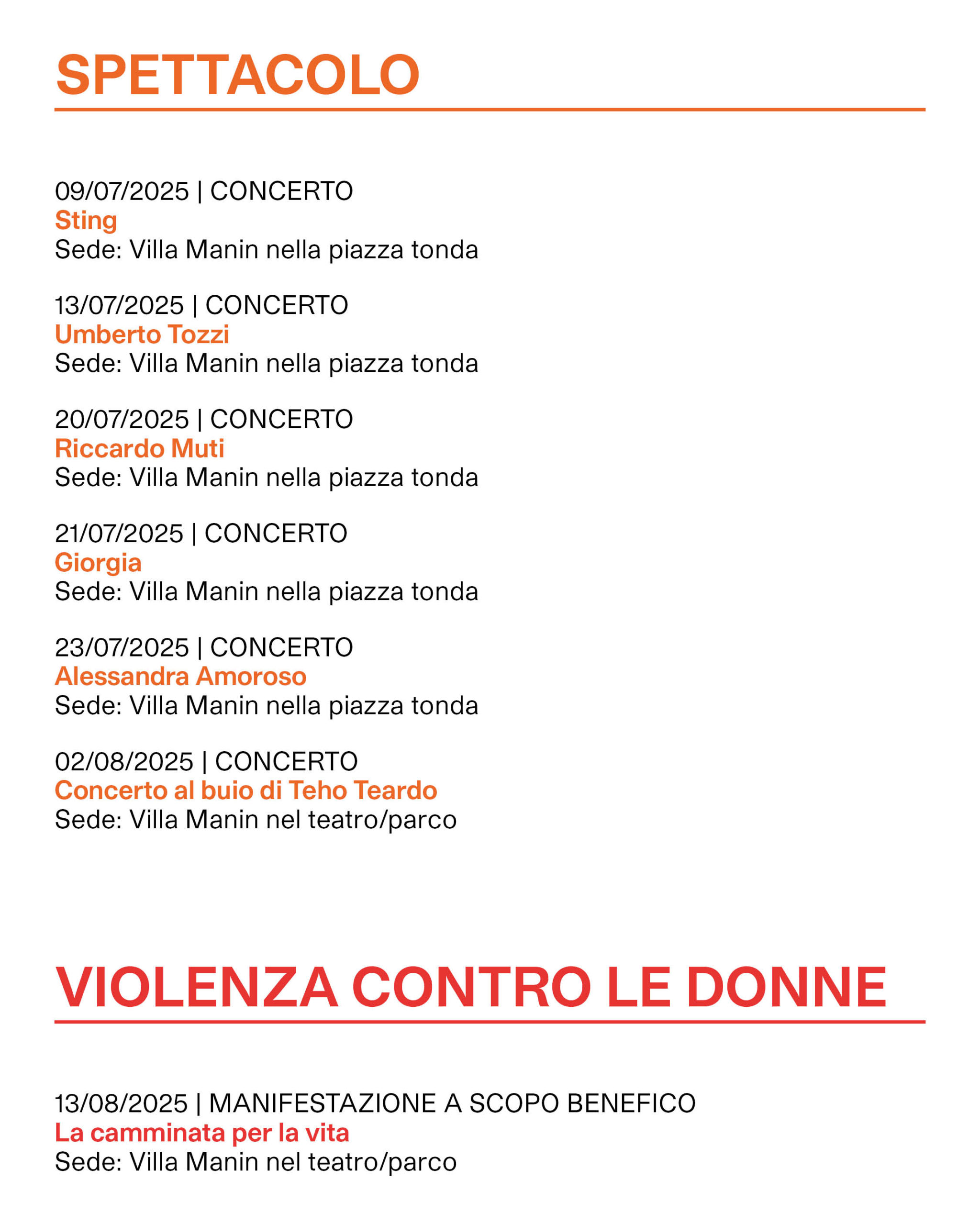 Calendario eventi ERPAC parte 6