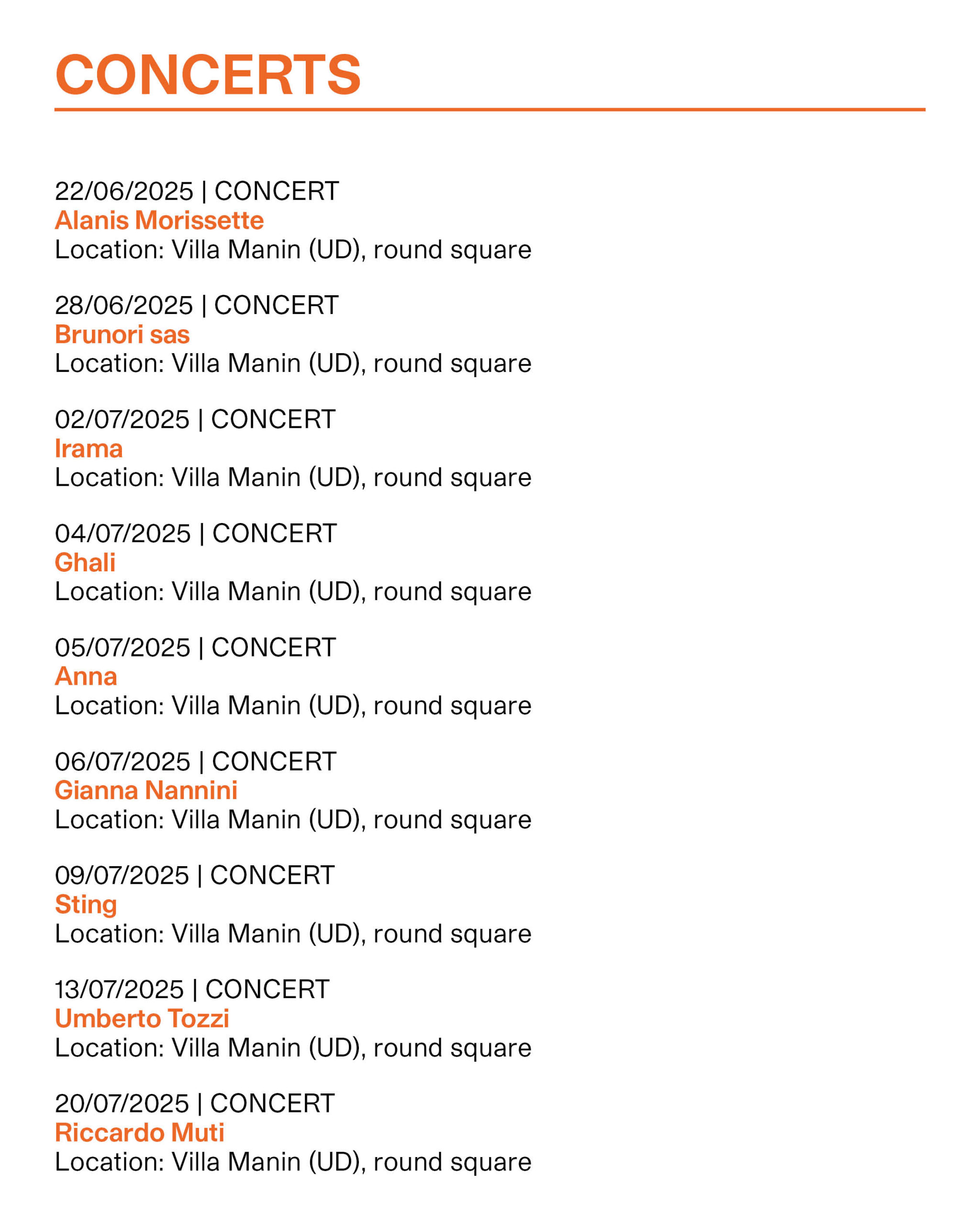 Calendario eventi ERPAC parte 5